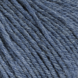 Lanolin Wool - Denimblå melert