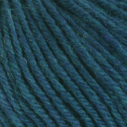 Lanolin Wool - Mørk petrol melert