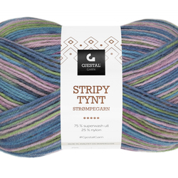 Stripy Tynt Strømpegarn