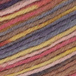 Stripy Tynt Strømpegarn - Blå/Rød striper