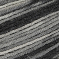 Stripy Tynt Strømpegarn - Koks/Grå striper