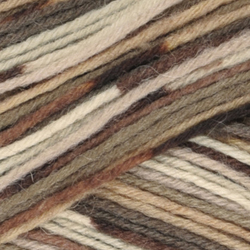 Stripy Strømpegarn - Beige/Brun mønster