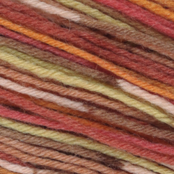 Stripy Strømpegarn - Rød/Oransje mønster