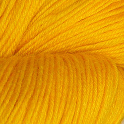Hjerte superwash 12/4, Klar ren gul