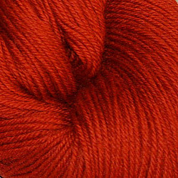 Hjerte superwash 12/4, Mørk terracottarød